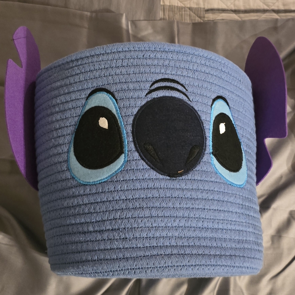 Disney Blue and Purple Stitch Basket